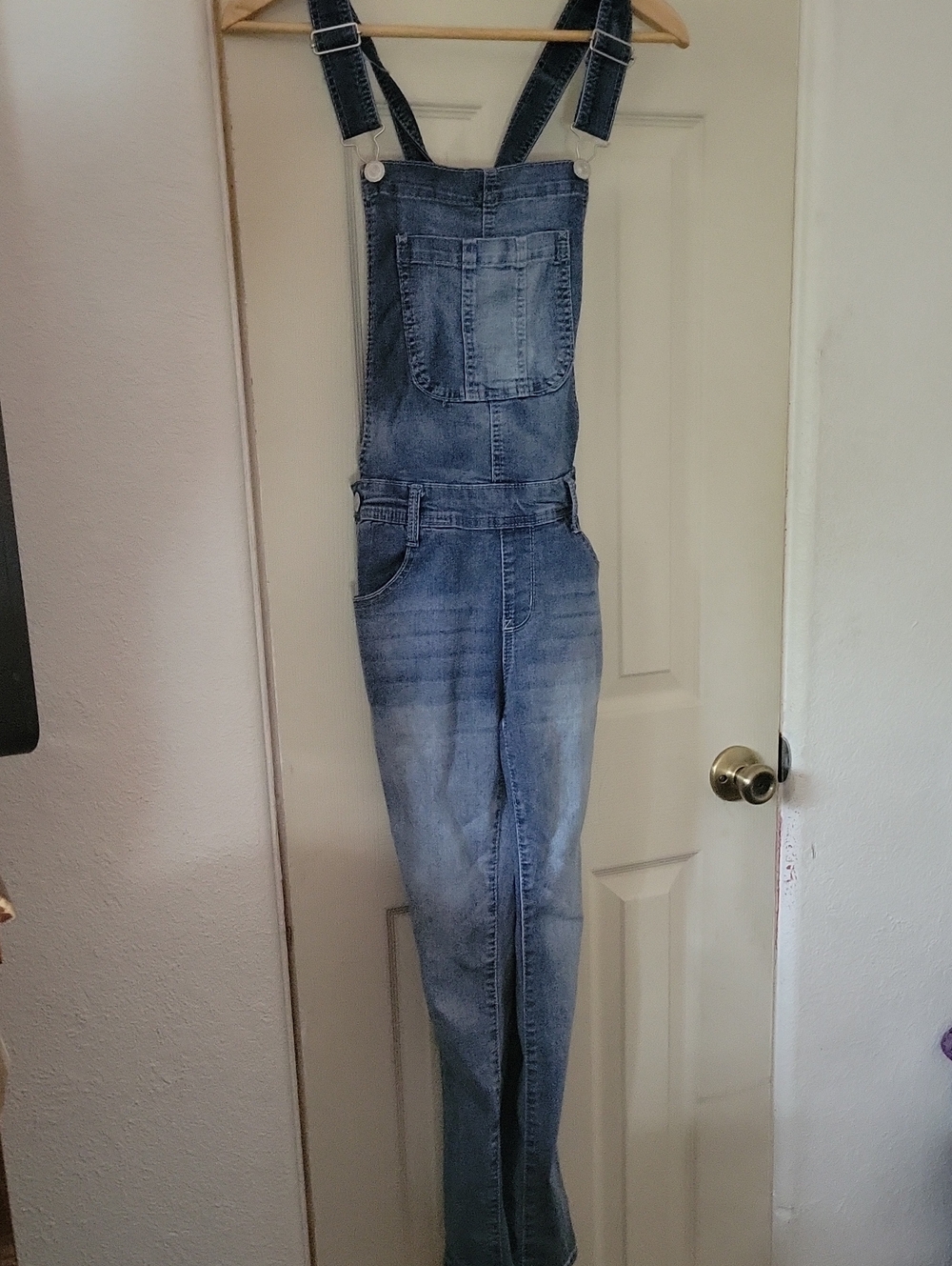 Wallflower Blue Denim  Jumpsuit  with White Logo Tag